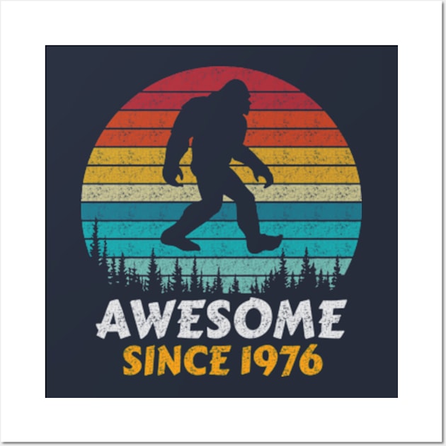 Awesome Since 1976 Wall Art by AdultSh*t